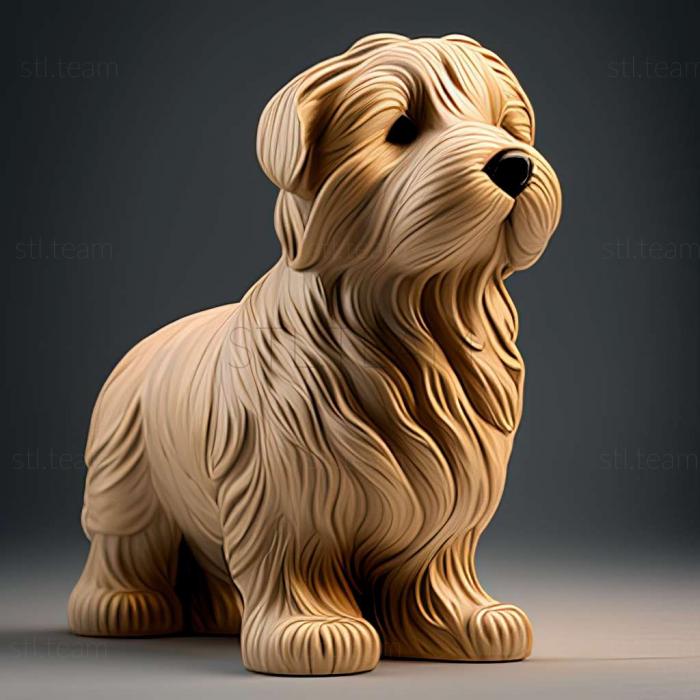 3D модель Собака бобтейл (STL)